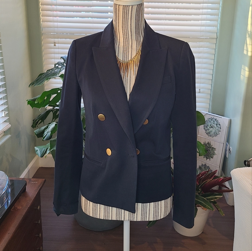 MICHAEL Michael Kors Split Lapel Blazer in Navy